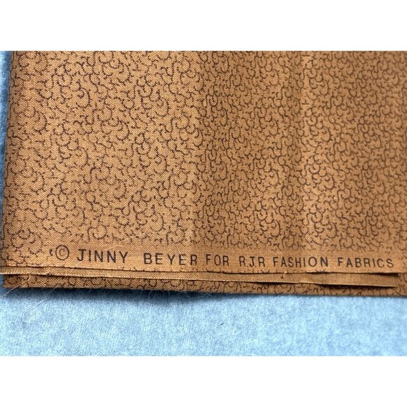 Jinny Beyer RJR Fashion Fabrics Cotton Fat Quarter 18x22" Brown & Black Pattern - Picture 5 of 6